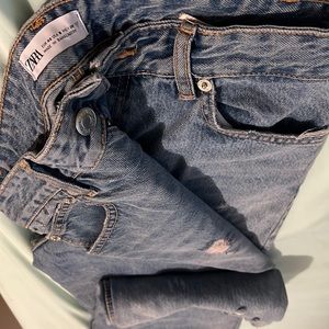 Zara destroyed denim